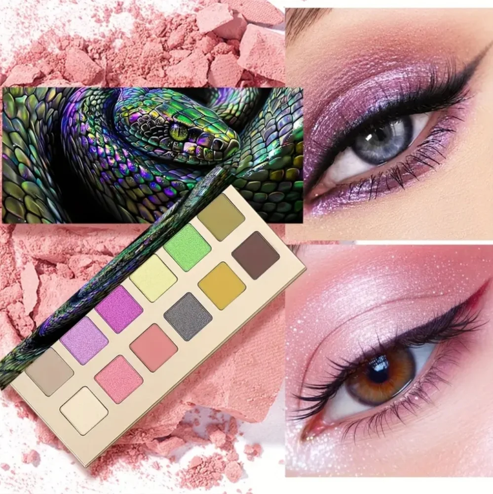 🆕️LIMITED EDITION 12 COLOR SERPENT HIGHLY PIGMENTED Y2K EYESHADOW PALETTE